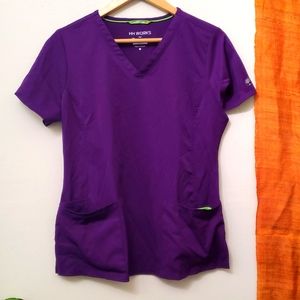 Healing Hands, HH Works, M, purple scrub top